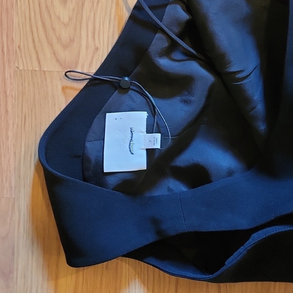 NWOT Cinq à Sept Black Dulcina One shoulder dress Sz 2 - Picture 5 of 8